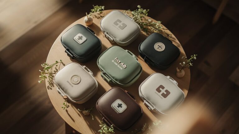 Multiple compact and portable first aid kits